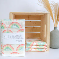Rainbow Baby Burp Cloth - Hawaii Made Baby Gift - Newborn Gift Idea - Made in Maui, Hawaii