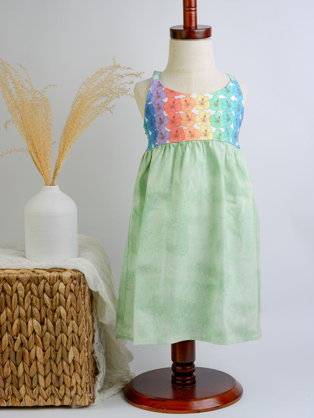 SAMPLE SALE DRESS - Rainbow Hibiscus - Assorted Prints