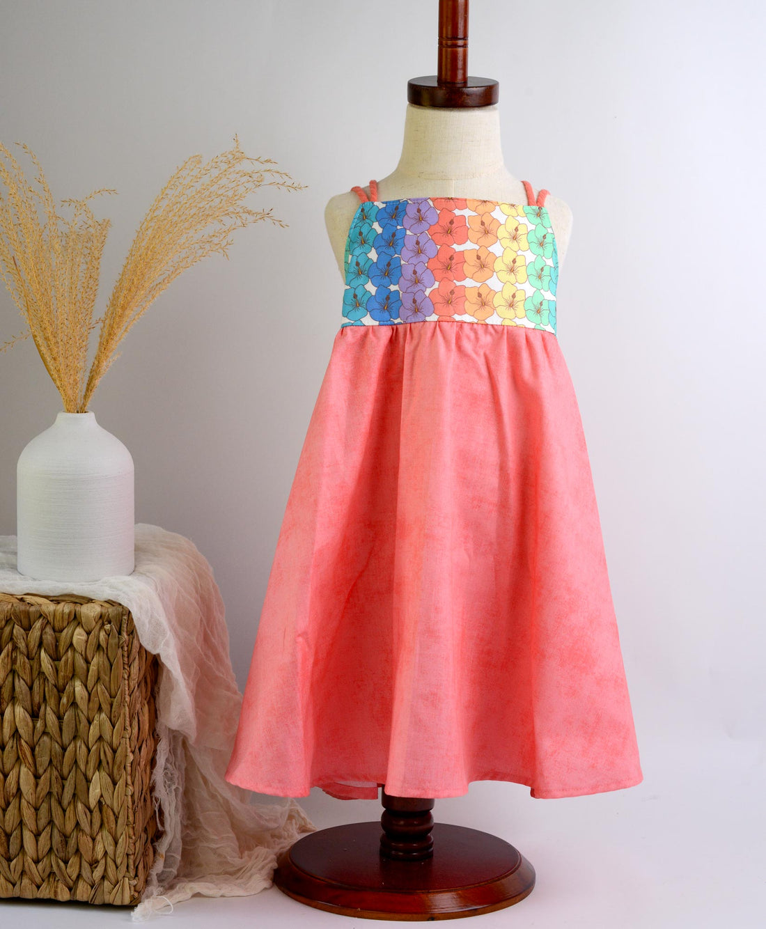 SAMPLE SALE DRESS - Rainbow Hibiscus - Assorted Prints