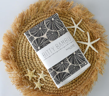 Sea Urchin  Baby Burp Cloth - Baby Boy or Girl Gift - Ocean Theme Nursery Gift - Nautical Layette Gift- Made in Maui, Hawaii USA
