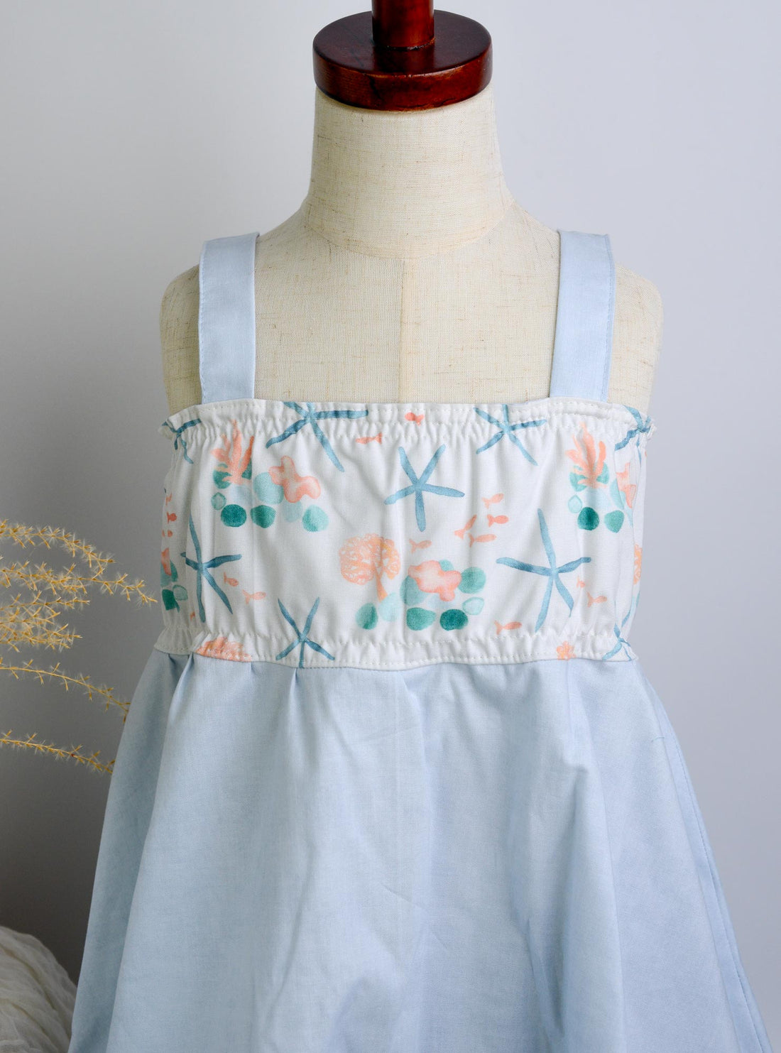 SAMPLE SALE DRESS - Starfish Blue Twirly Dress