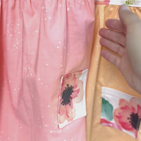 SAMPLE SALE -  Watercolor Floral / Pocket Dress,  Sizes 6-12 mo