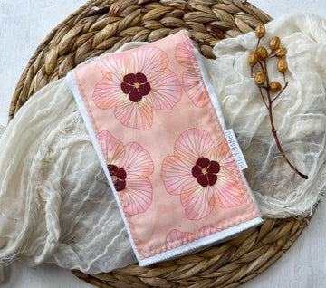 Flower Burp Cloth/ Hau flower Hawaii baby gift / Modern Baby Burp Cloth - Hawaii Made Baby Gift - Newborn Gift Idea - Made in Maui, Hawaii
