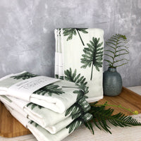 Laua'e Fern Leaf Burp Cloth - Botanical Print Baby Gift - Newborn, Baby Slower, Layette, Mom-To-Be Gift Idea - Plant Lover Baby Gift - Maui