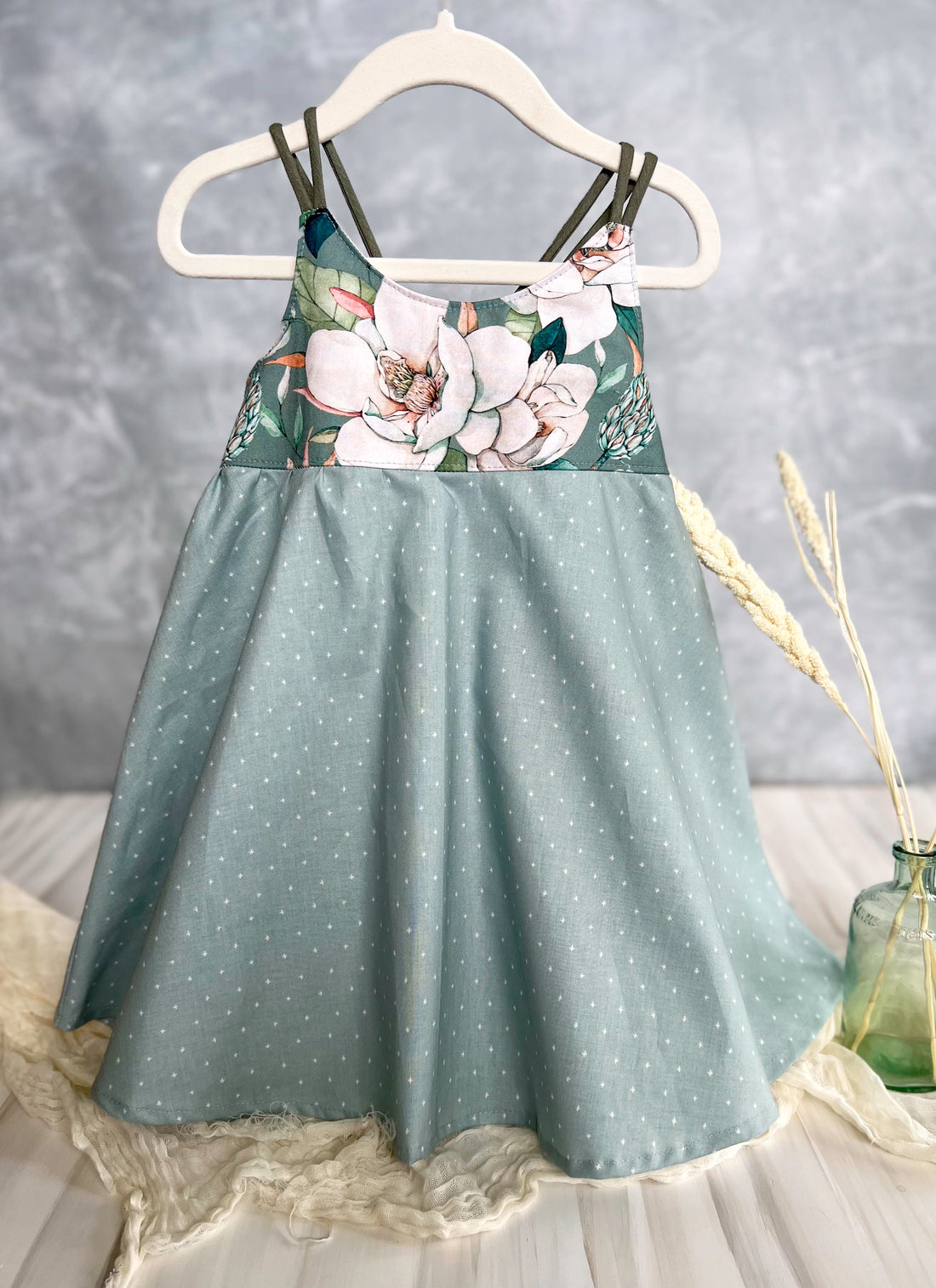 SALE - Magnolia Girls Dress -  Twirly Dress - Toddler Dress - Baby Girl Dress - Made in Maui,  Hawaii